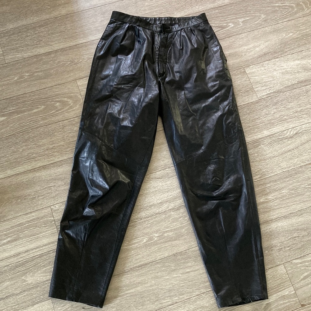 Womens Vintage Leather Pants